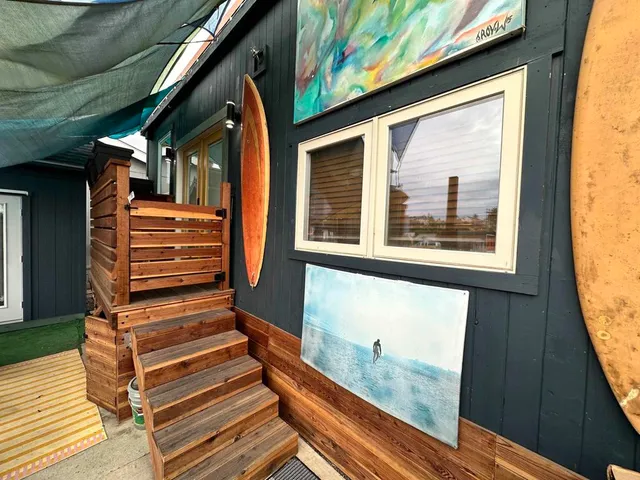 a view of outdoor space and deck