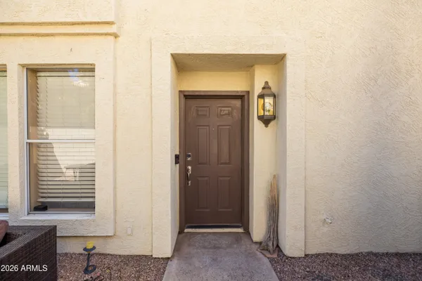 a view of an entryway door