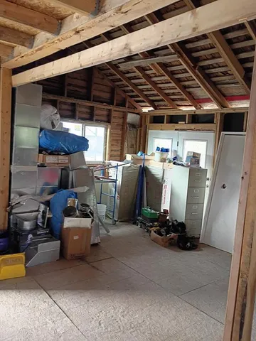 a view of a room with furniture