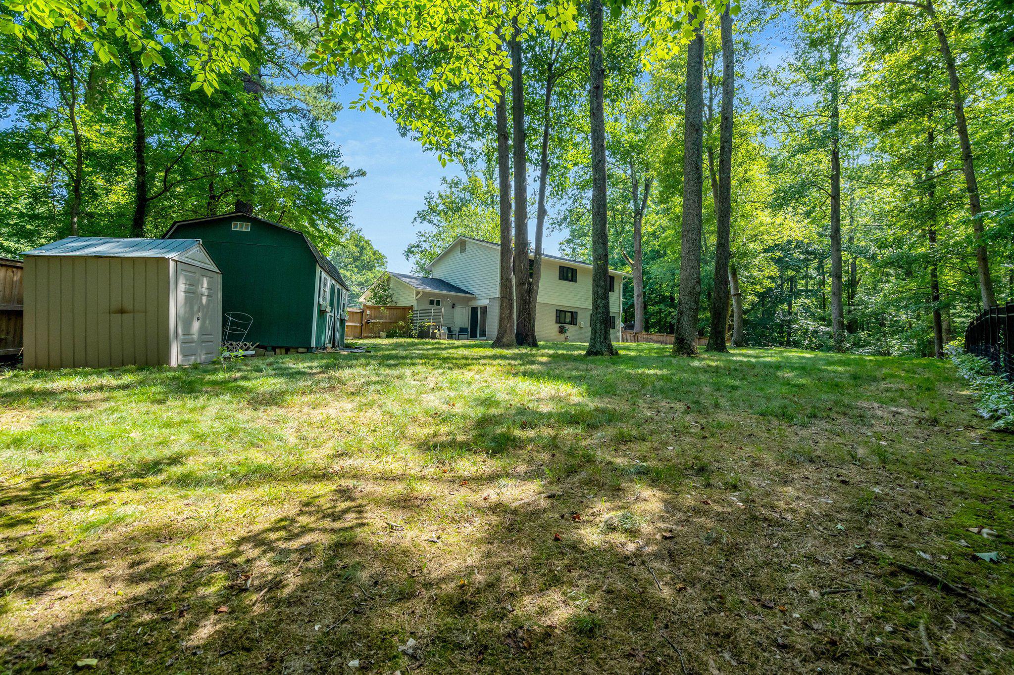 8213 Springfield Village Drive Springfield, VA 22152 - Photo 21 of 25 Huge Backyard backing to parkland