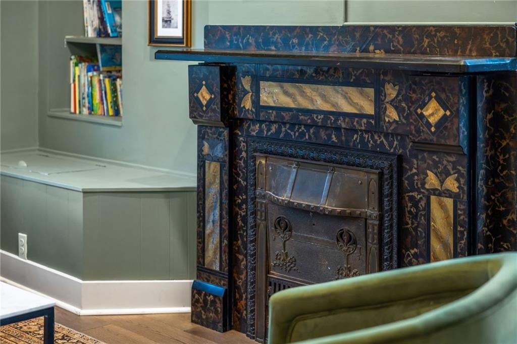 407 Hulton Road Oakmont, PA 15139 - Photo 7 of 50 Close up of the home's fireplace (decorative) - gorgeous!