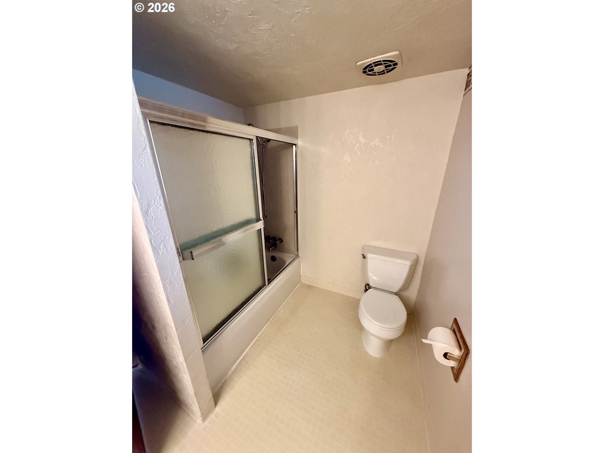 349 Van Duyn Street Eugene, OR 97401 - Photo 14 of 24 a bathroom with a granite countertop shower and a toilet