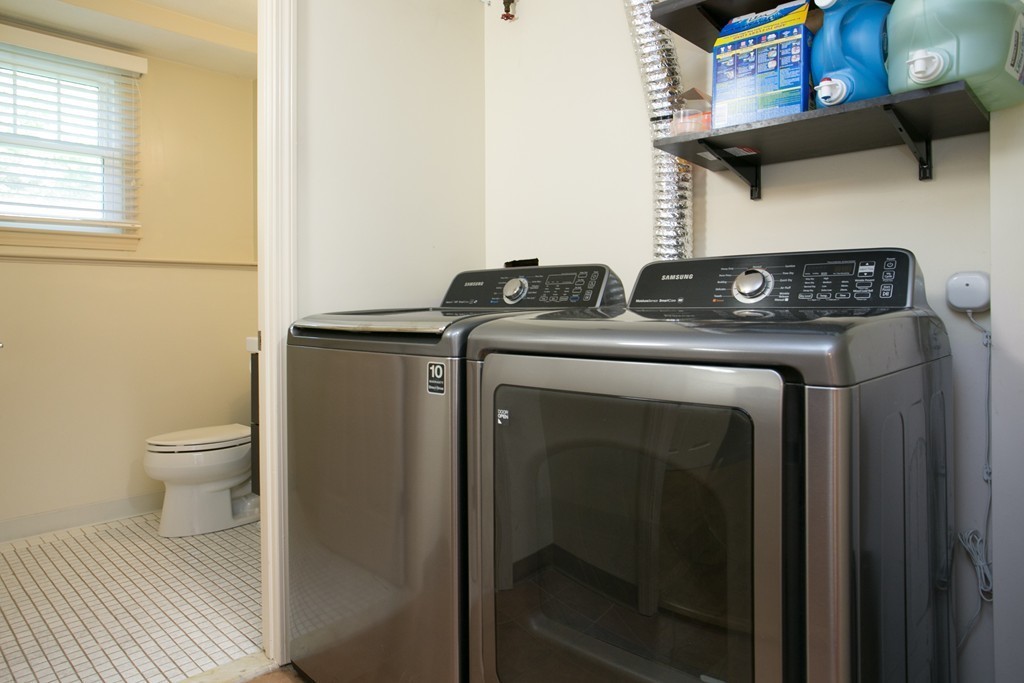 37 Valley Road Needham, MA 02492 - Photo 17 of 19 a utility room with dryer and washer