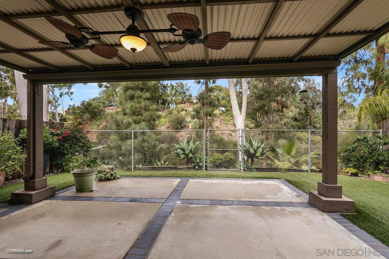 4579 54th Street San Diego, CA 92115 - Photo 29 of 39 a view of a porch with a yard