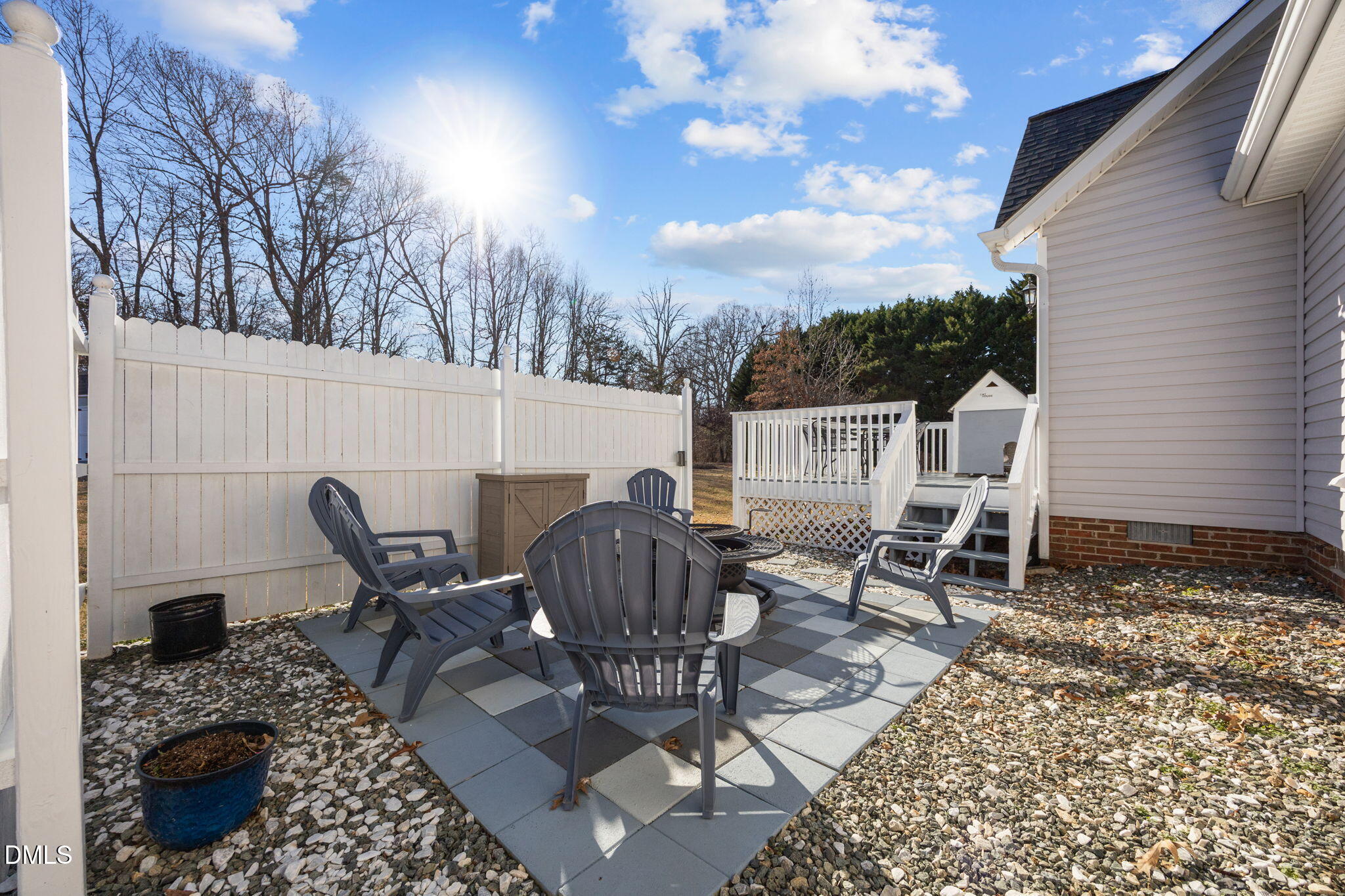 6194 Friedens Grove Road Gibsonville, NC 27249 - Photo 17 of 23 a view of a patio in the backyard