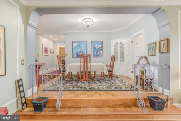 a view of living room filled with furniture