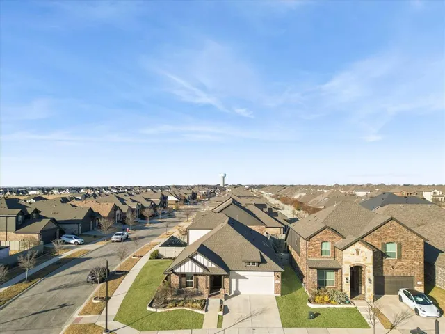 an aerial view of a residential apartment building