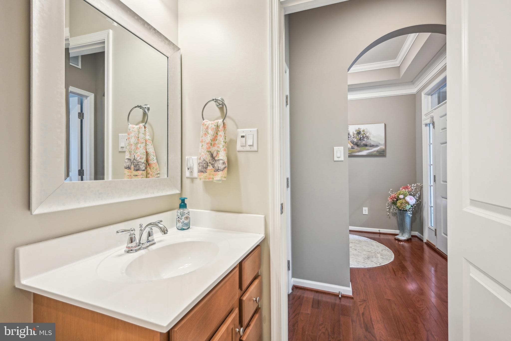 17 Alcott Way Marlton, NJ 08053 - Photo 19 of 43 a bathroom with a sink and a mirror
