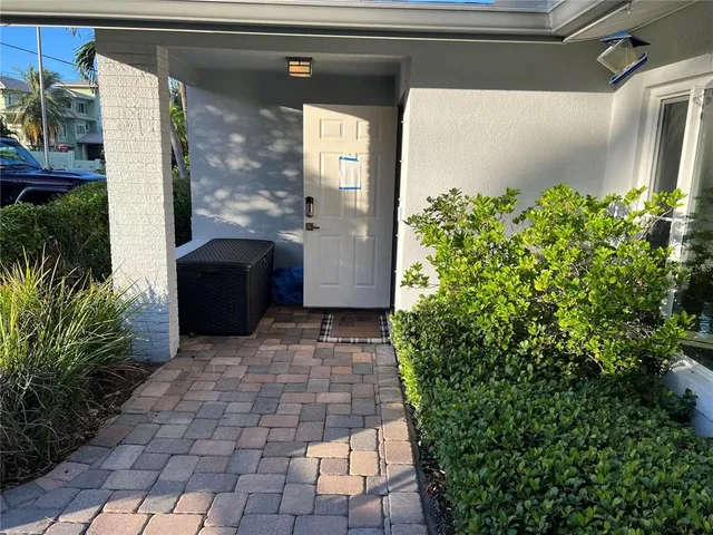 a view of a door of the house