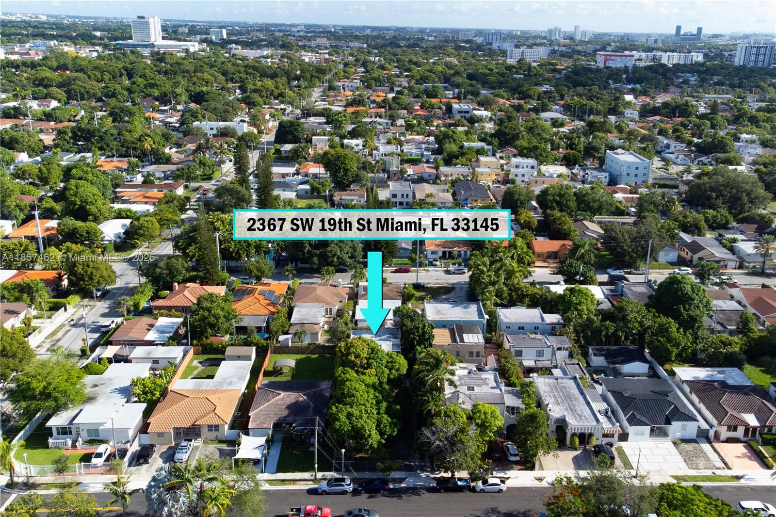 2367 Southwest 19th Street Miami, FL 33145 - Photo 4 of 24 an aerial view of city