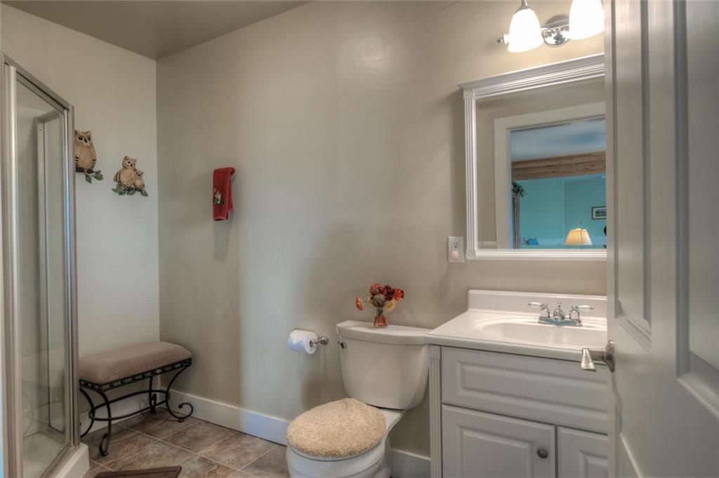 3207 High Creek Road Fairplay, CO 80440 - Photo 27 of 35 a bathroom with a sink toilet and a mirror