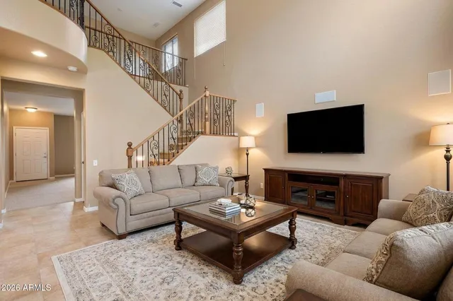 a view of an entryway with staircase