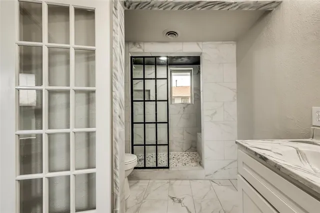 a view of a bathroom with a sink