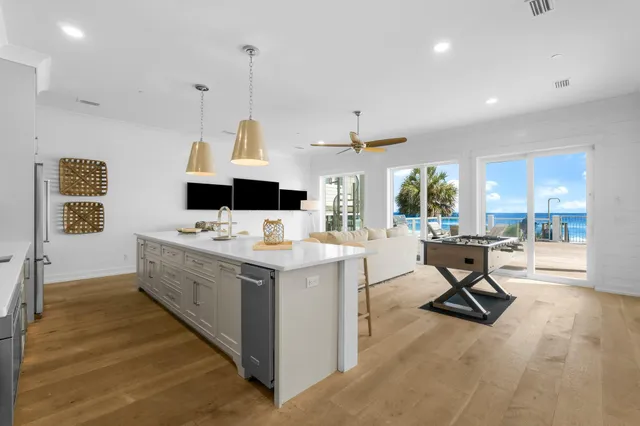 a bed room with a bed and a large window