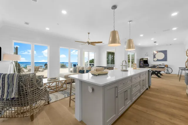 a living room with a couch and a window