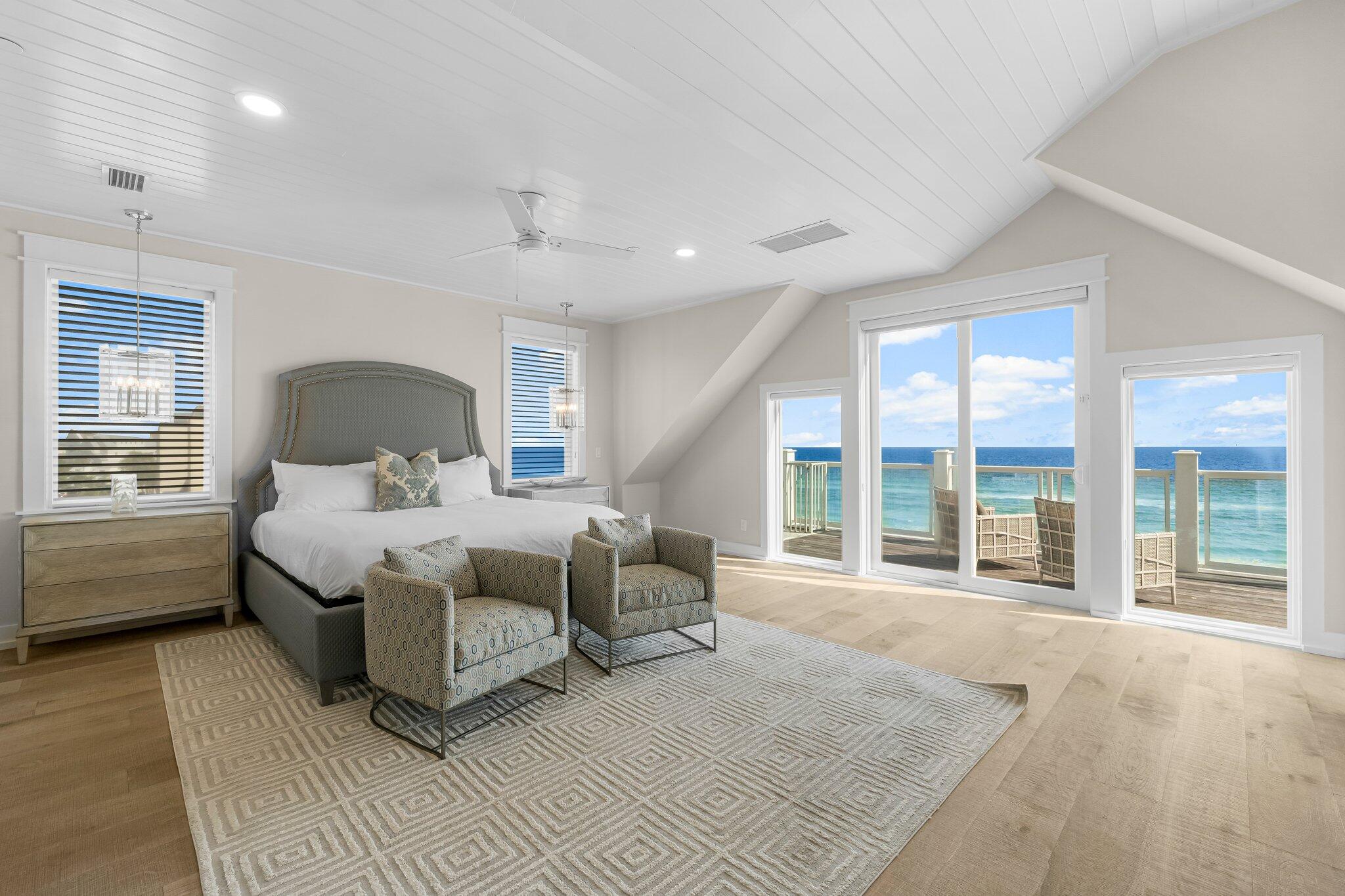 22015 Front Beach Road Panama City Beach, FL 32413 - Photo 58 of 104 a bed room with a bed and a large window