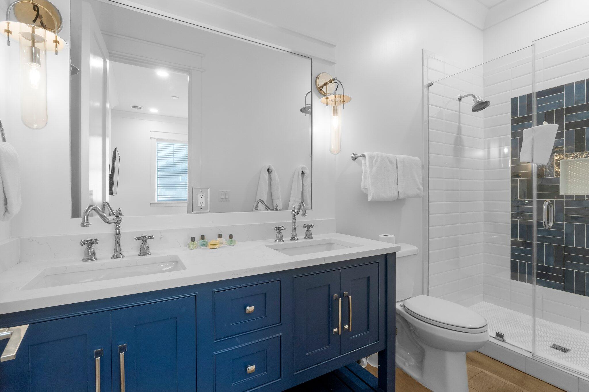 22015 Front Beach Road Panama City Beach, FL 32413 - Photo 87 of 104 a bathroom with a sink toilet and shower