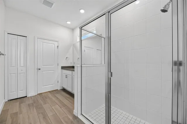 a view of front door of house and yard