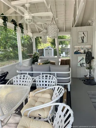 a view of a outdoor space with a patio