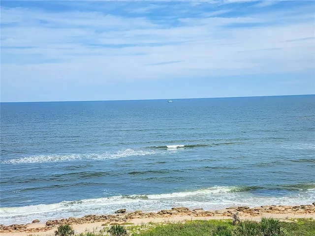 a view of an ocean beach