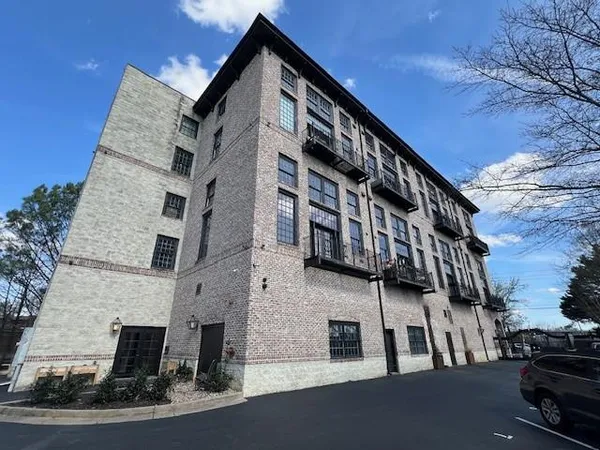 a front view of a building