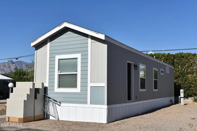 a front view of a house with windows