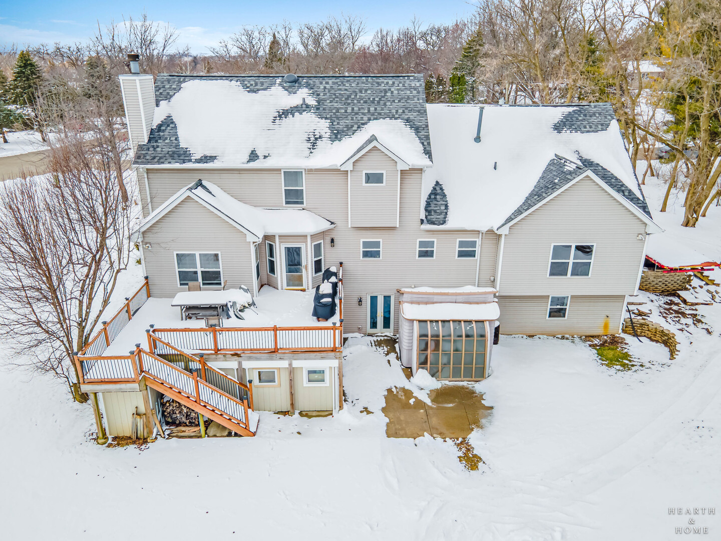 10514 Ridge Lane Marengo, IL 60152 - Photo 50 of 51 a view of a white house with a big yard and large trees