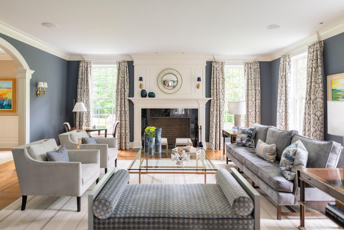 8 Shady Acres Road Darien, CT 06820 - Photo 4 of 18 a living room with furniture and a fireplace