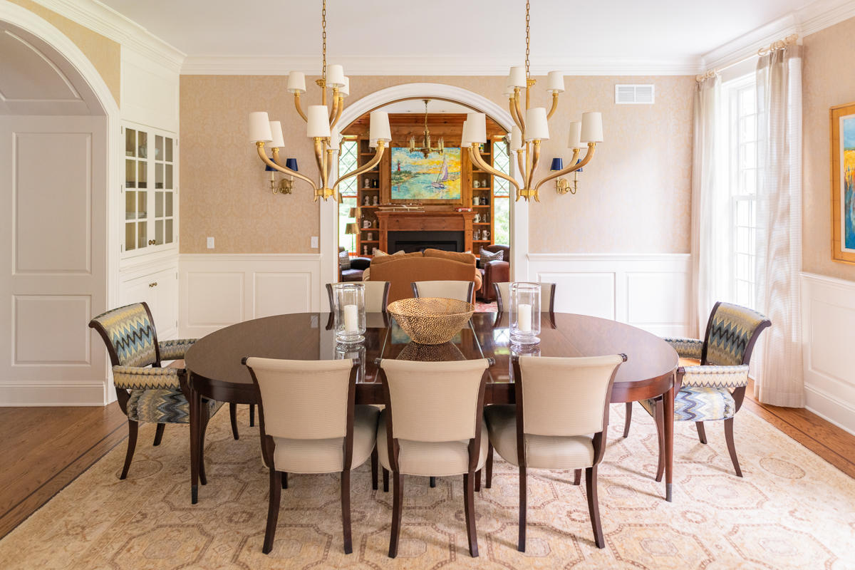 8 Shady Acres Road Darien, CT 06820 - Photo 5 of 18 a view of a dining room with furniture window and wooden floor