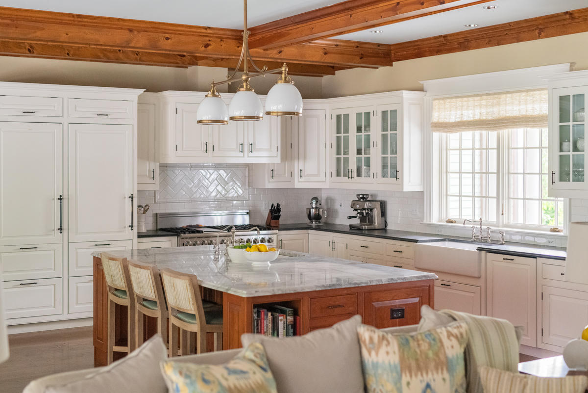 8 Shady Acres Road Darien, CT 06820 - Photo 8 of 18 a kitchen with stainless steel appliances granite countertop a stove a sink and a refrigerator
