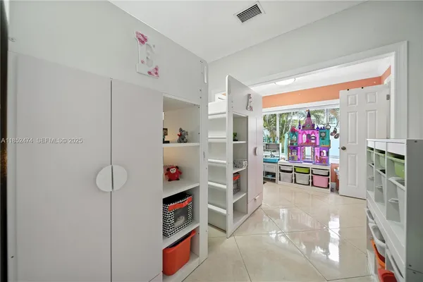 a view of a room with closet