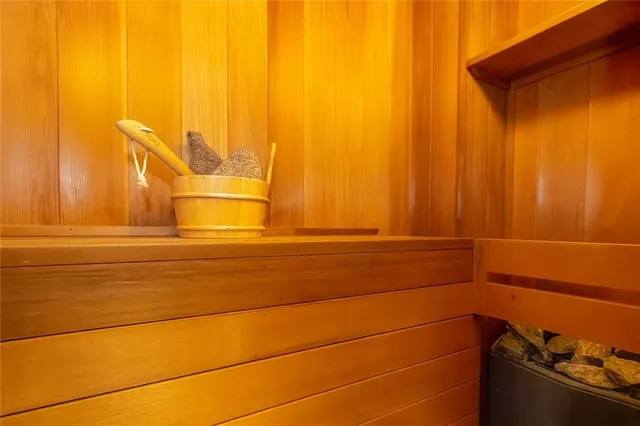 a bathroom with a window