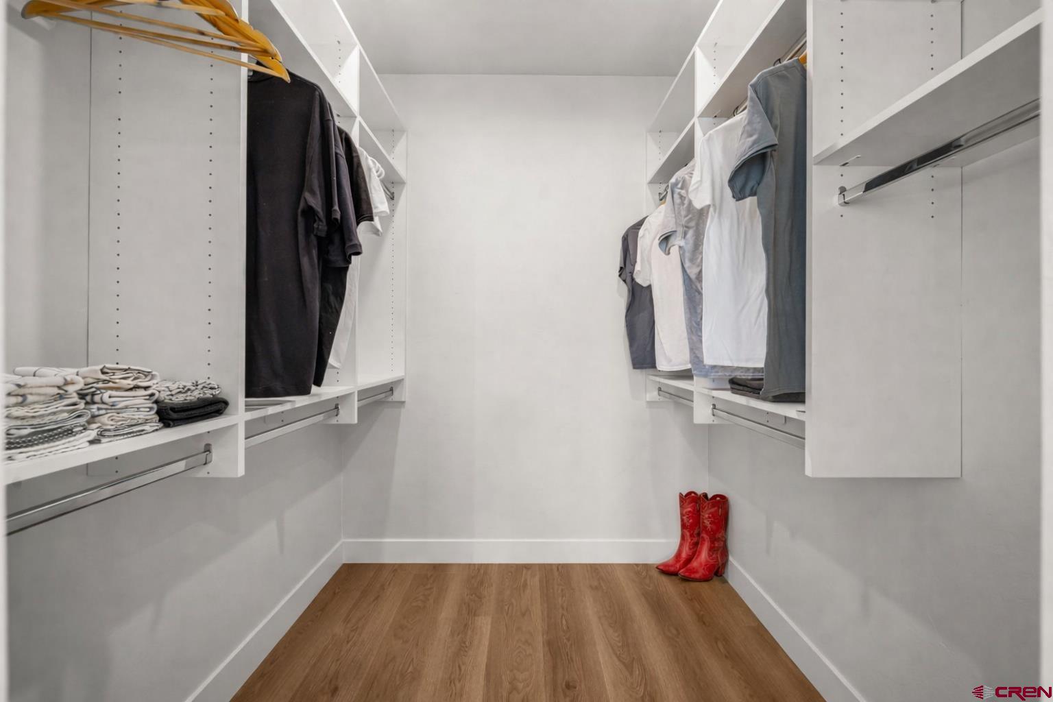 205 Treeline Street Durango, CO 81303 - Photo 35 of 39 a view of walk in closet with clothes and shoes