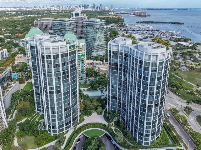 a view of a city with tall buildings