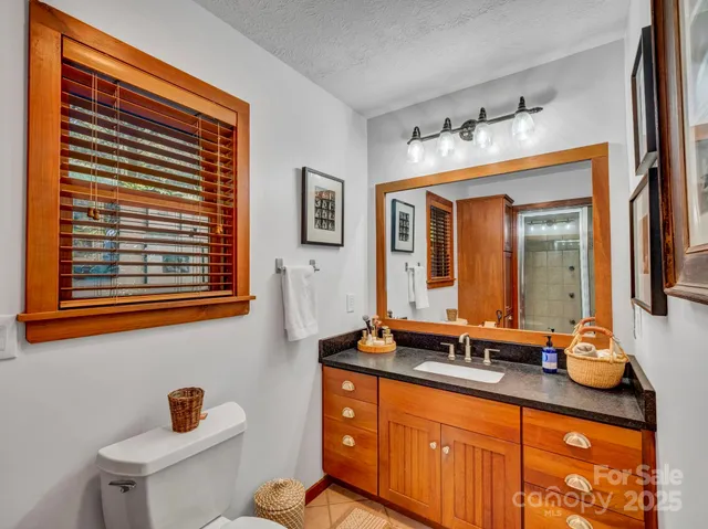 a view of a house with a yard and potted plants