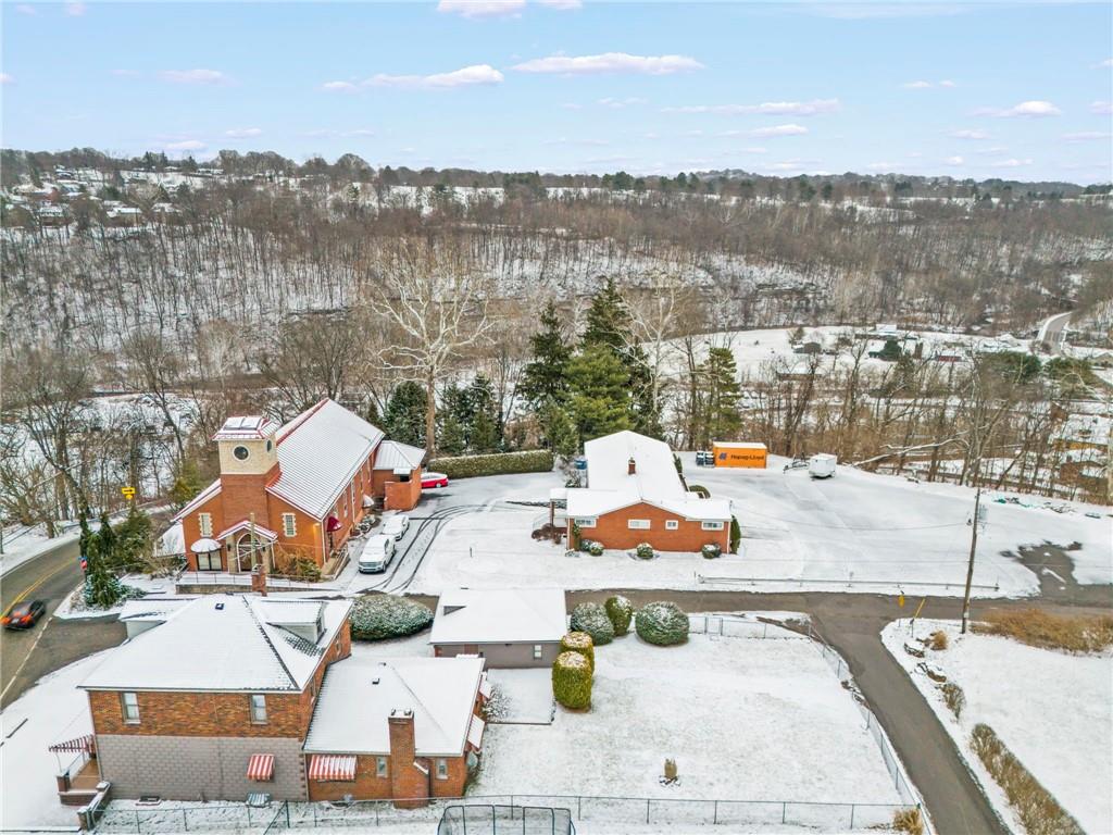 488 Georgetown Road Lawrence, PA 15055 - Photo 22 of 24 Rear Aerial View 488 Georgetown Road