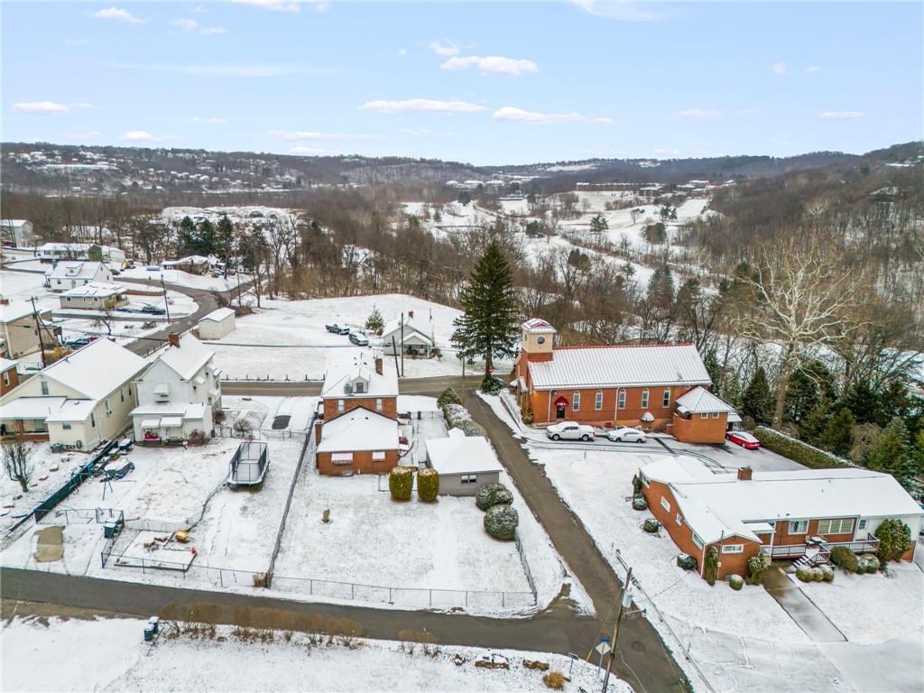 488 Georgetown Road Lawrence, PA 15055 - Photo 23 of 24 Rear Aerial View 488 Georgetown Road