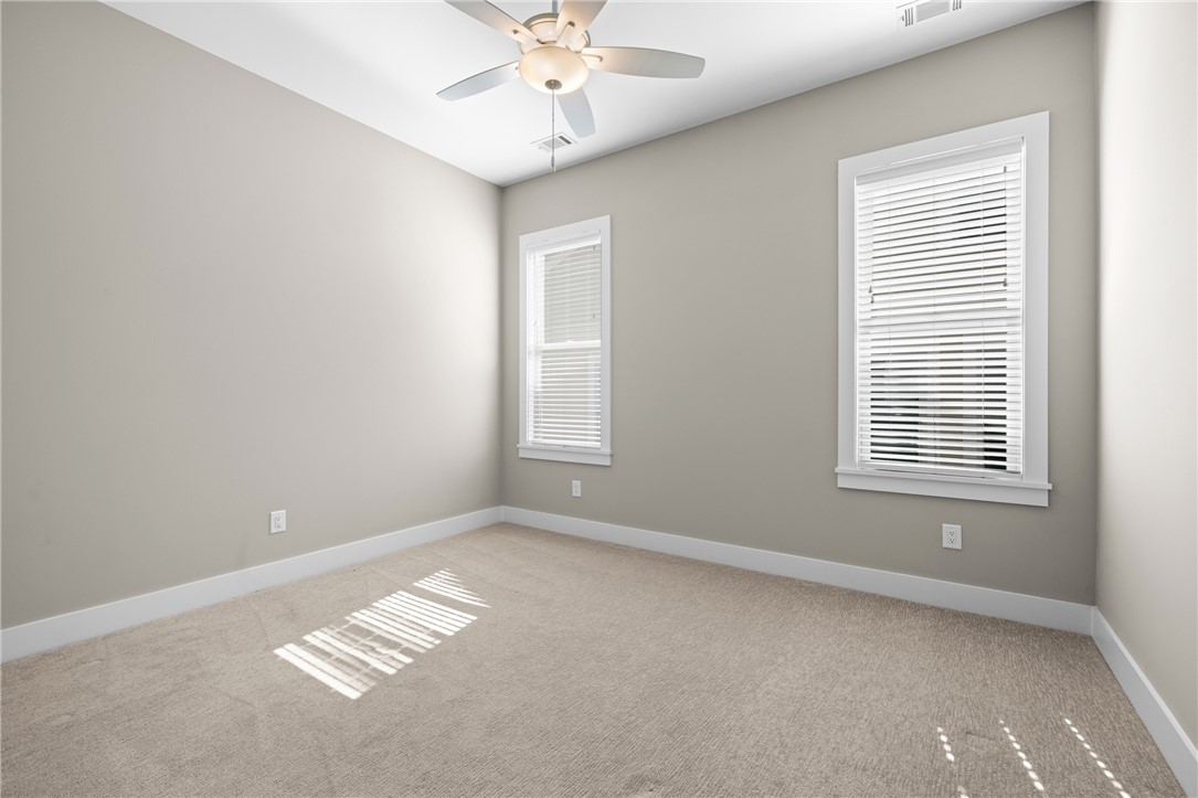 218 Tuttle Street Clemson, SC 29631 - Photo 14 of 20 Bedroom 2 with blinds and carpet for comfort.