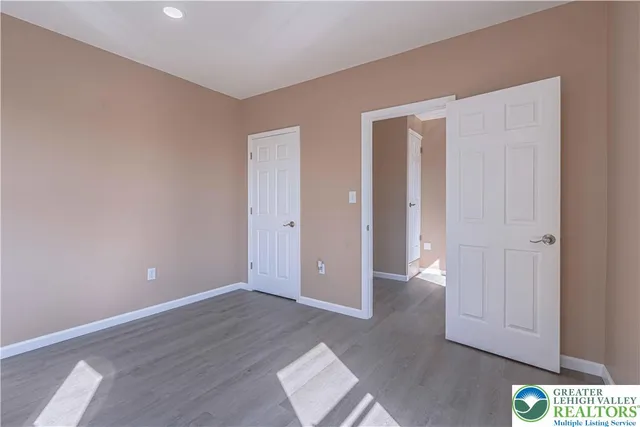 a view of hallway with livingroom