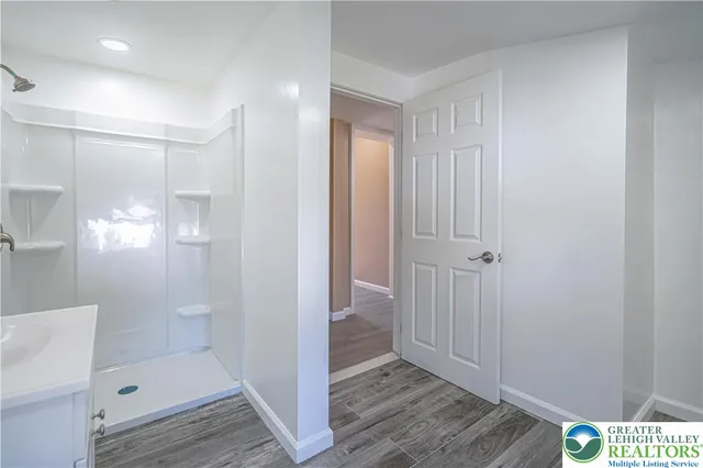 a view of deck and garden