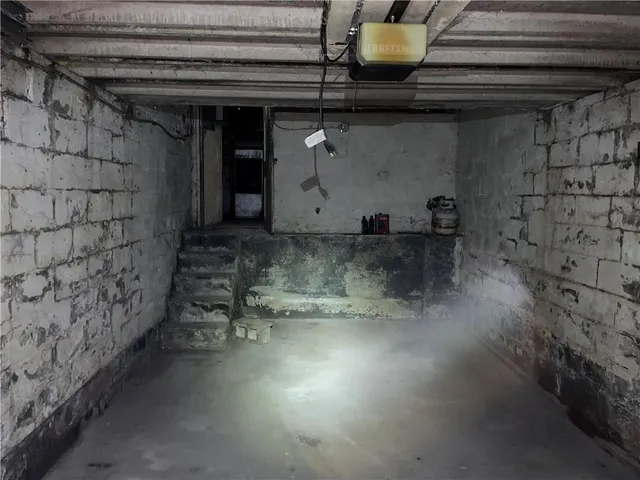 a view of storage and utility room