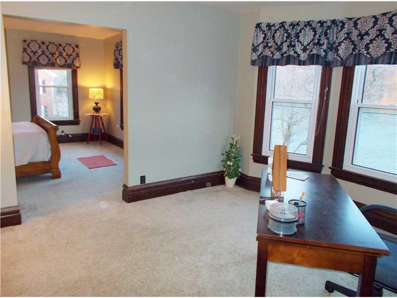15 Riverside Drive Freeport, PA 16229 - Photo 16 of 25 Master Bedroom. The office area of the master bedroom includes original woodwork, plenty of light through the windows and a working gas lamp.