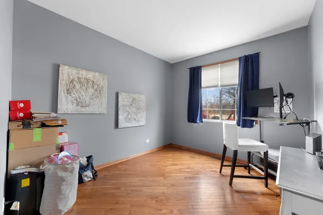 a room with furniture and a window