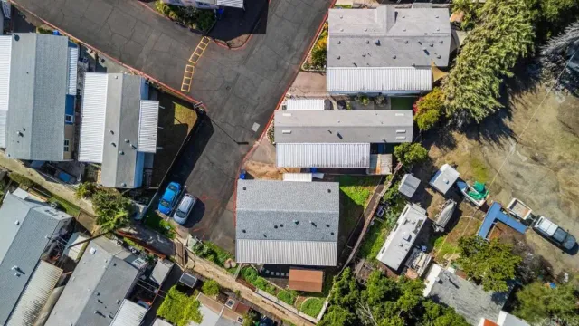 an aerial view of a city