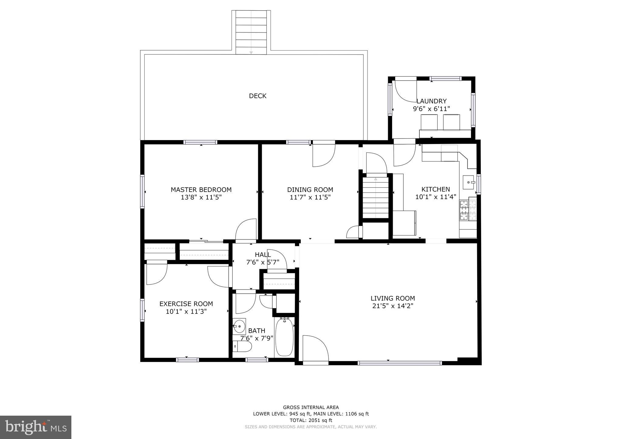 2416 Harwood Road Baltimore, MD 21234 - Photo 29 of 31 Main Level Floor Plan