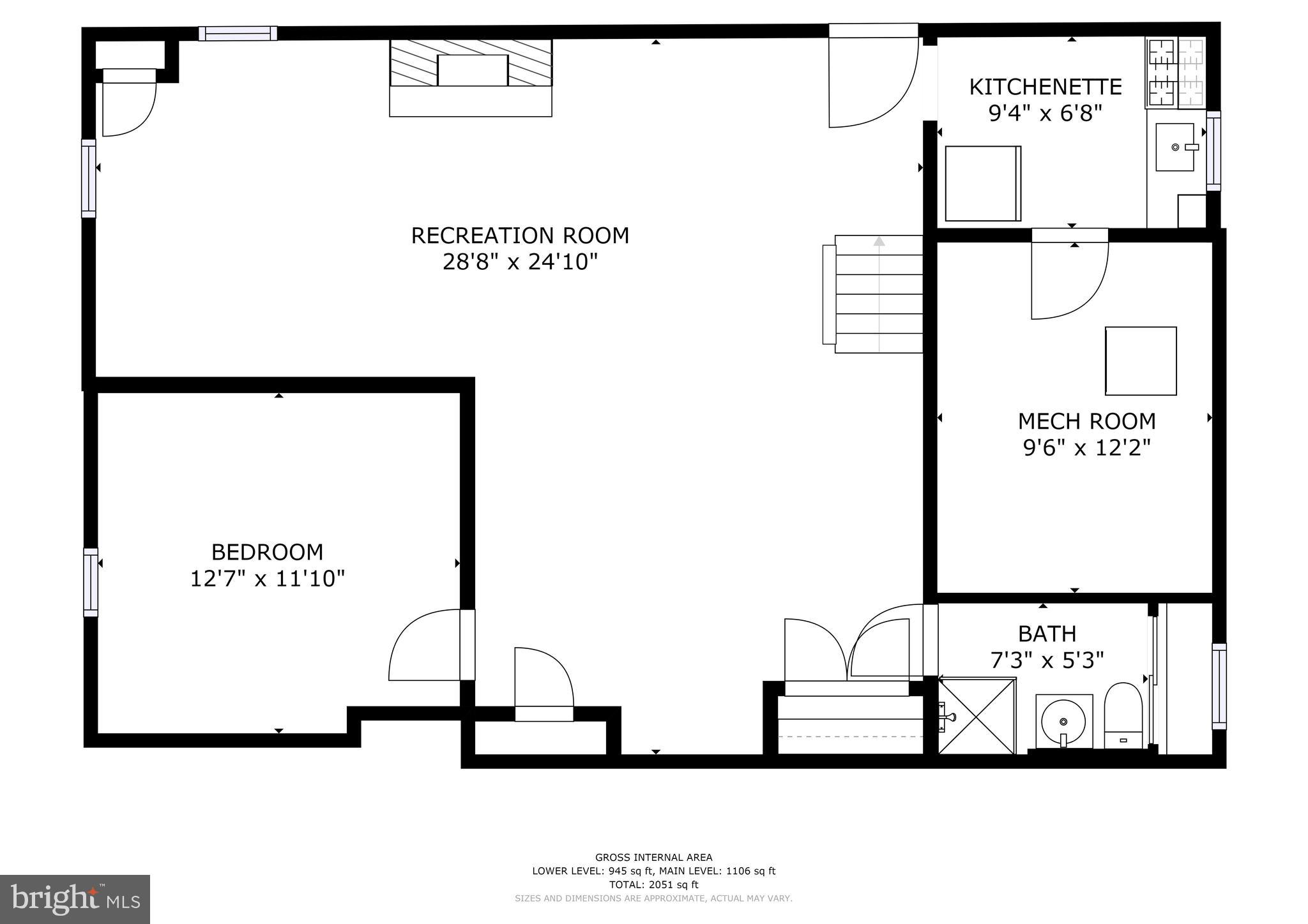 2416 Harwood Road Baltimore, MD 21234 - Photo 30 of 31 Lower Level Floor Plan