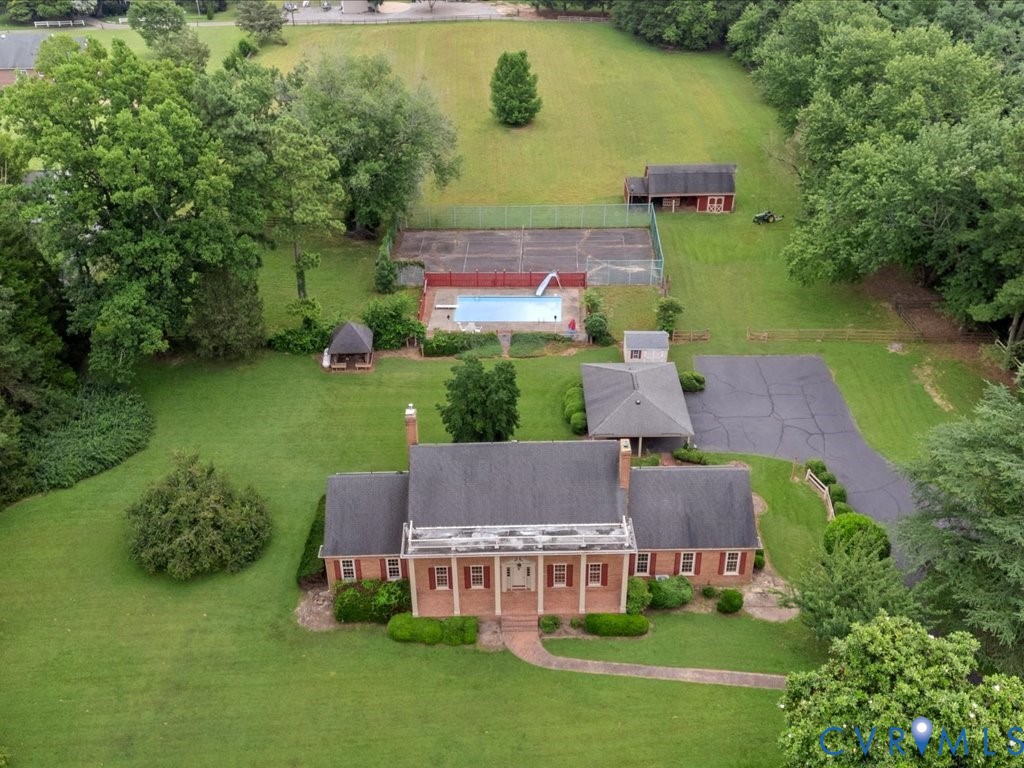 7350 State Rte 1196 Mechanicsville, VA 23111 - Photo 2 of 50 Rear view of property featuring a yard, brick sidi