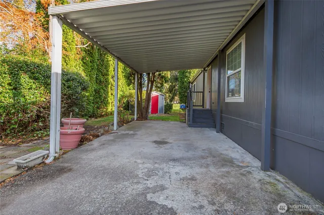 a view of outdoor space and porch
