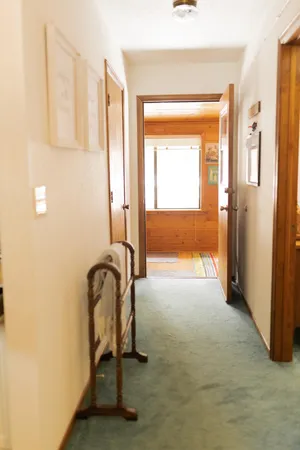 a view of a room with an empty room