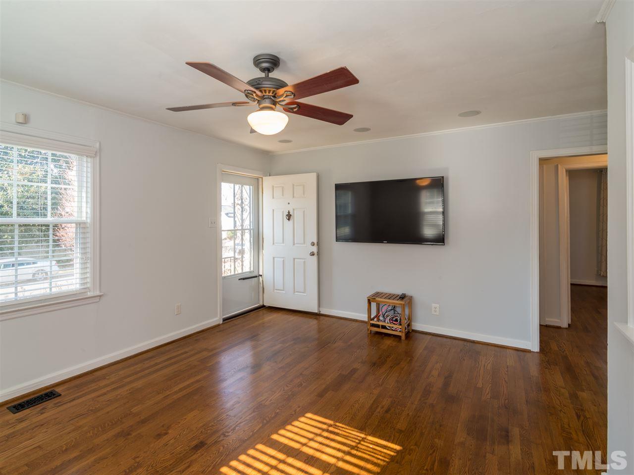 1800 Bennett Street Raleigh, NC 27604 - Photo 3 of 24 Alternate view of Living Room; front door is to the left. Bedrooms are through the doorways on the right.